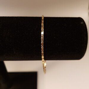 Women's Adjustable Mariner's? Chain Bracelet Anklet Goldtone 7.5" - 9.75"